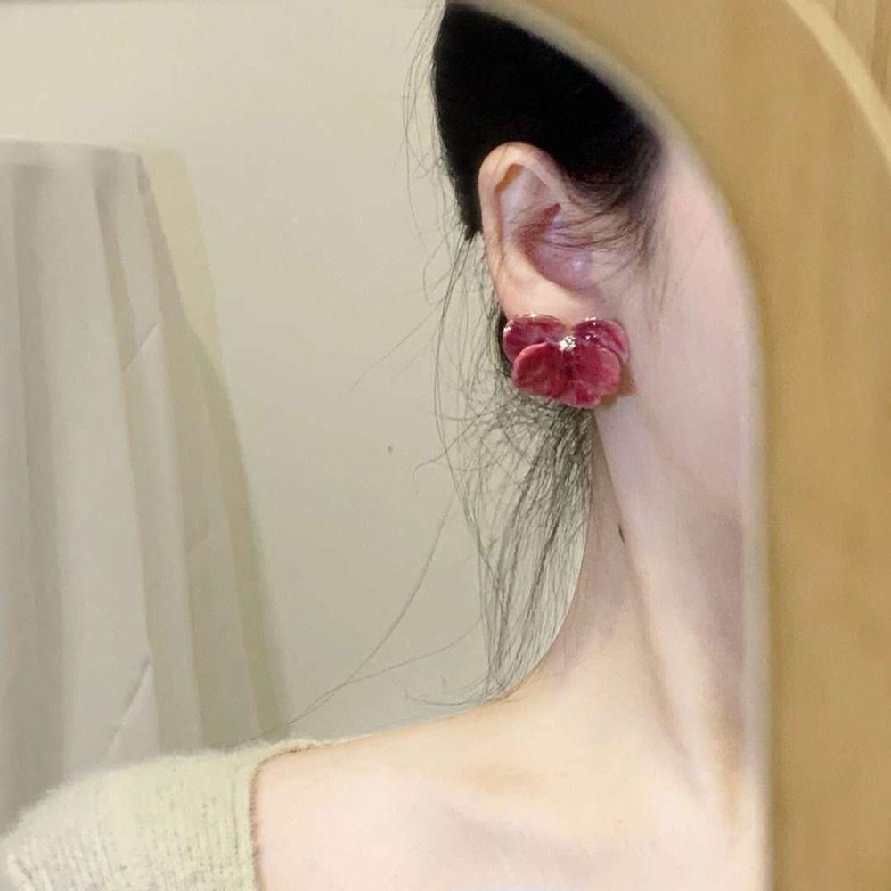 Bông Tai Ba Chiều Phong Cách Vintage Dễ Thương Cho Nữ|Trang Sức Thời Trang Cổ Điển Bằng Hợp Kim