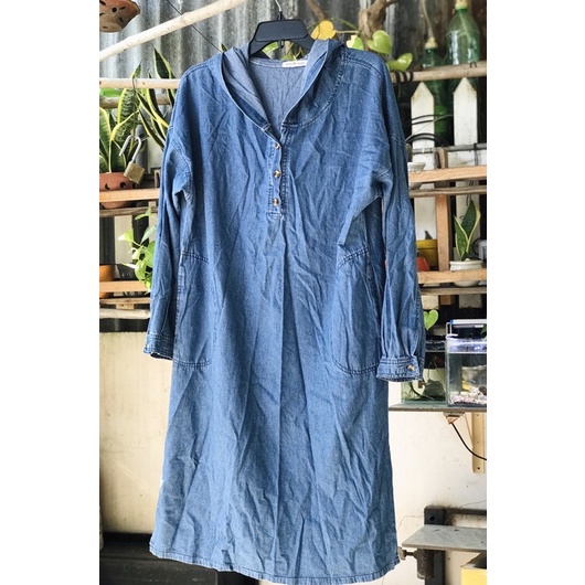 Đầm Hoodie denim-freesize E2