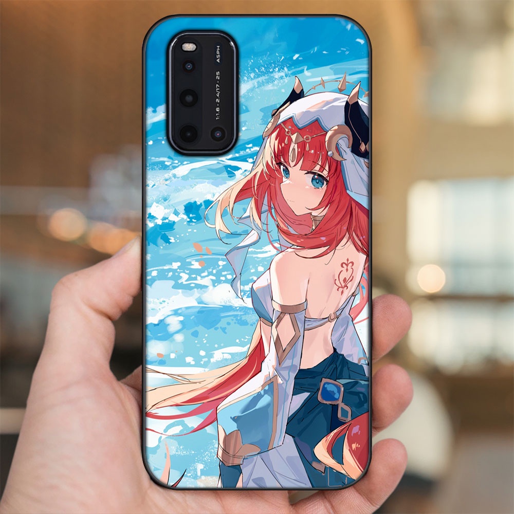 Ốp lưng Vivo V19 viền đen in hình Nilou Genshin Impact