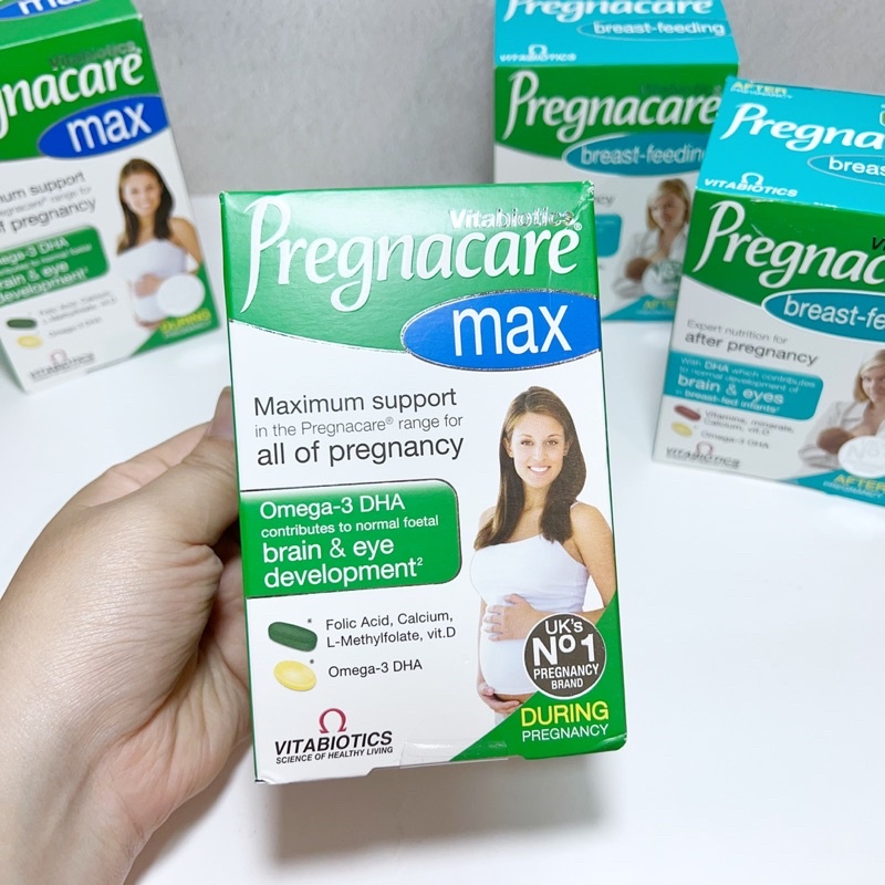 Vitamin Bầu Pregnacare Max Anh - Hộp 84 viên, vitamin tổng hợp bầu và sau sinh