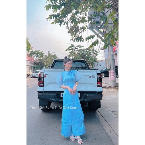 áo dài cách tân ngày tết ( hình thật shop Thảo Nhỏ chụp)