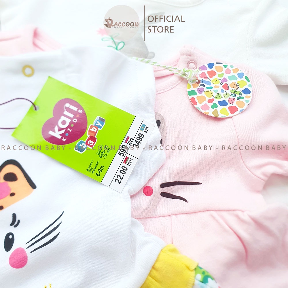 Body váy tay ngắn bé gái xuất dư chất thun và thô