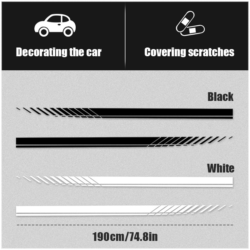 Bộ 2 nhãn dán SEAMETAL chống thấm nước phong cách thể thao trang trí xe hơi