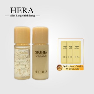 Cặp nước hoa hồng và Sữa dưỡng tái sinh da Hera chiết xuất vàng 24k HERA Signia 5ml