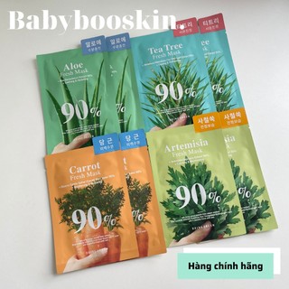 Mặt nạ dưỡng thiên nhiên bring green 90% fresh mask