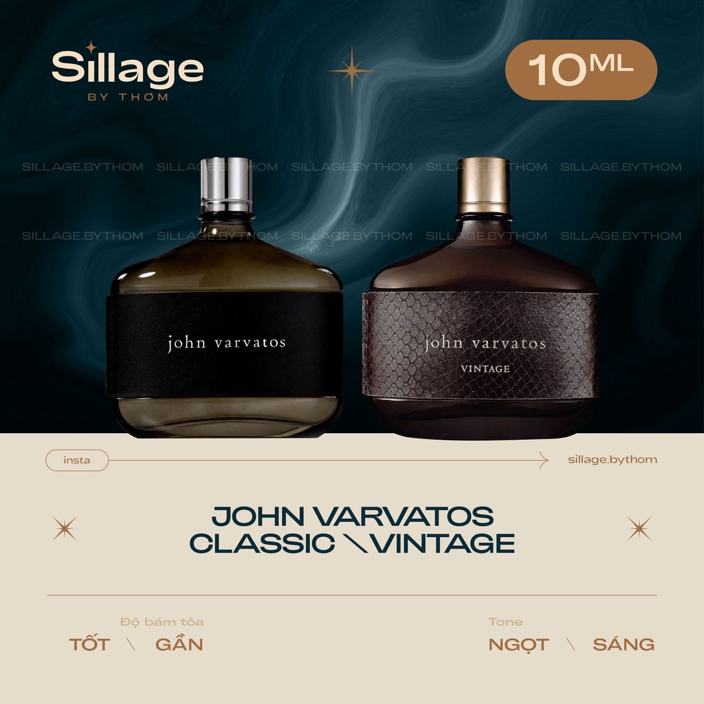 JOHN VARVATOS CLASSIC JOHN VARVATOS VINTAGE EDT | Mẫu thử nước hoa