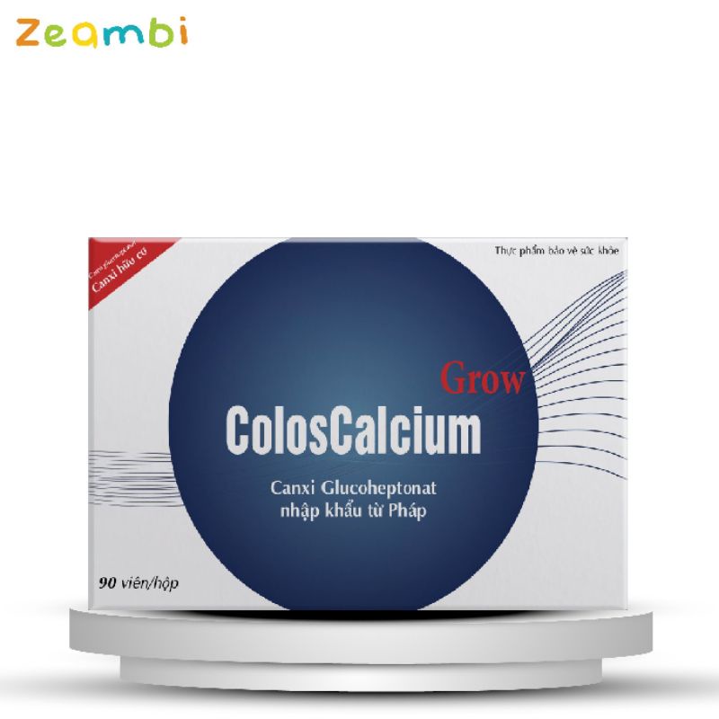 Canxi Zeambi - Coloscalcium Grow hữu cơ hộp 90 viên