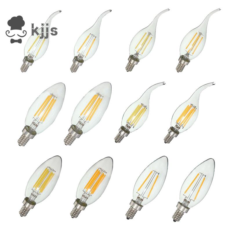 Bóng Đèn Dây Tóc E12 COB Hình Ngọn Nến