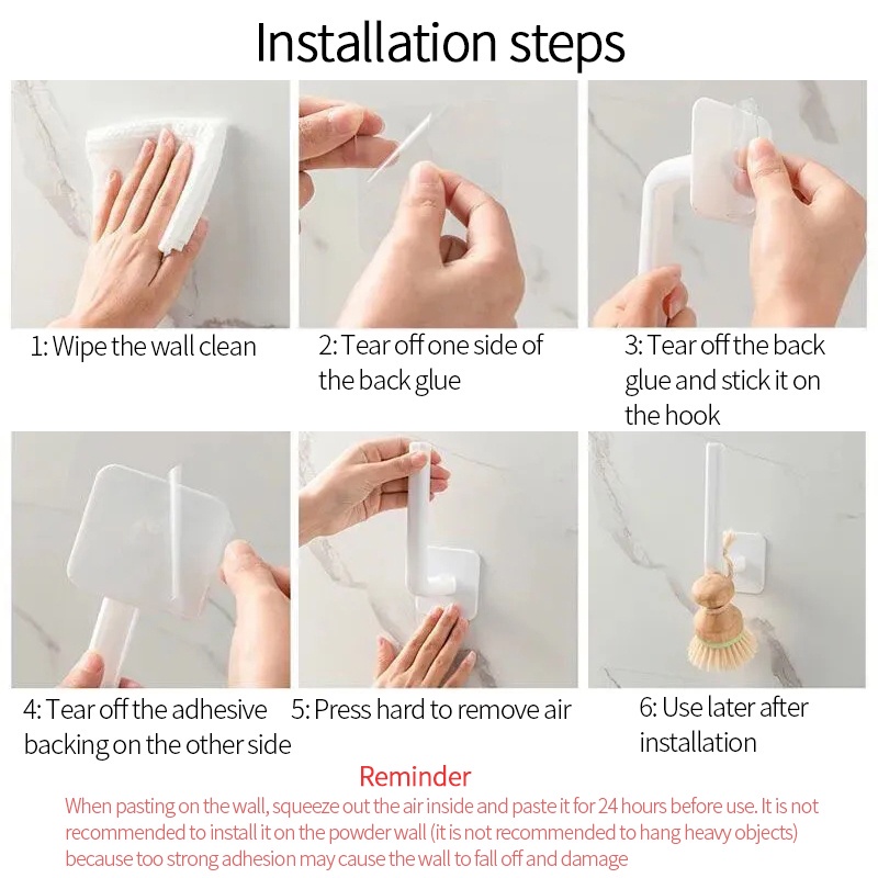 Y&amp;X 1 Móc Treo Đồ Dán Tường Không Để Lại Dấu Tiện Dụng