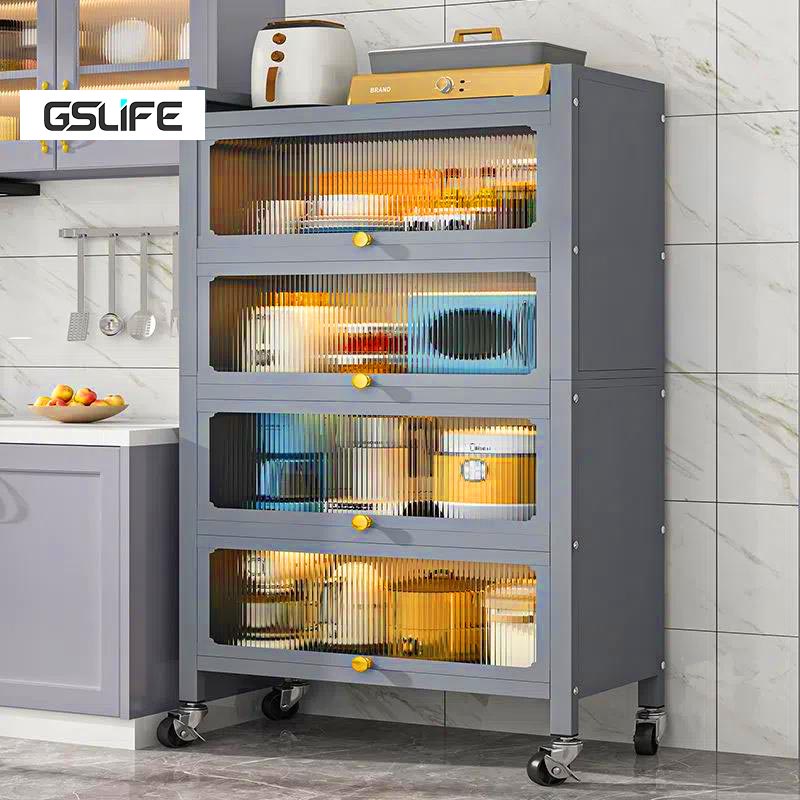 GSlife Kệ Tủ Để Đồ Nhà Bếp Đa Năng-Kệ lò vi sóng Giá để đồ nhà bếp Kệ để đồ không gian rộng
