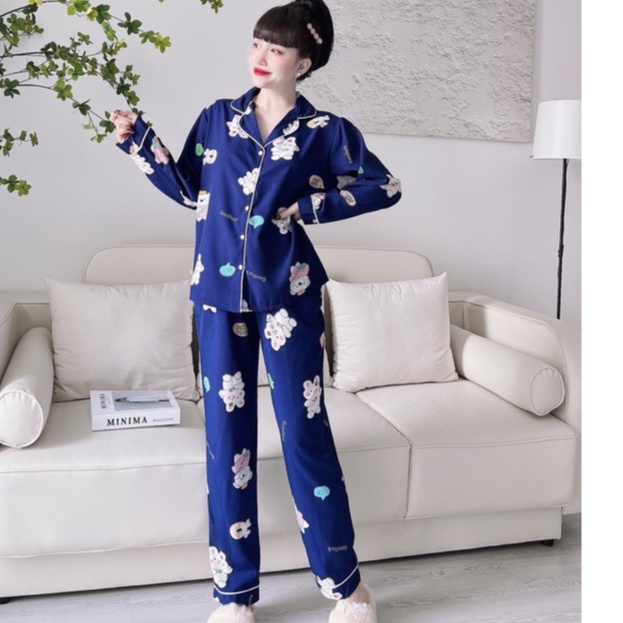Đồ bộ bigsize 50-100kg đồ bộ tay dài mặc nhà cho nữ