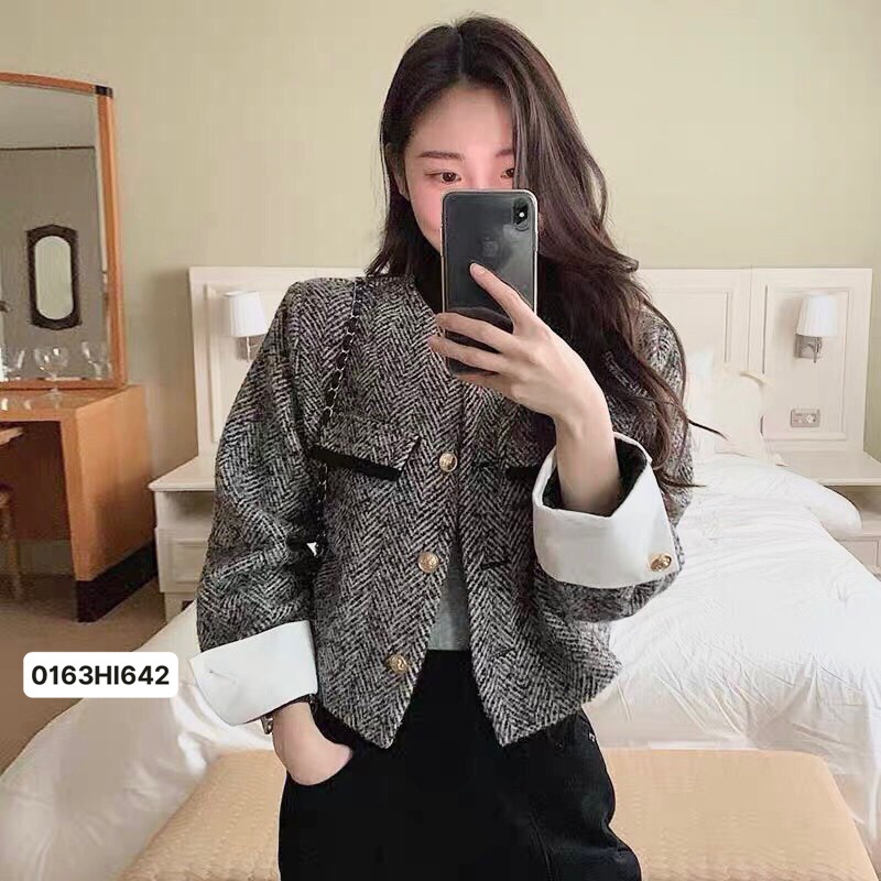ÁO DẠ PHỐI CỔ TAY - Hot lắm nè, không mua tiếc hùi hụi ^^