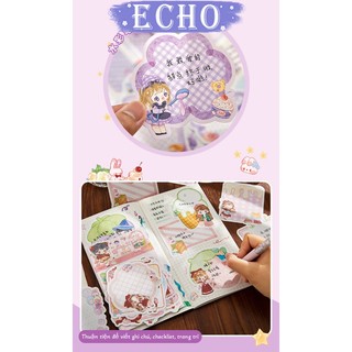 Set giấy note hoạt hình dễ thương 30 tờ