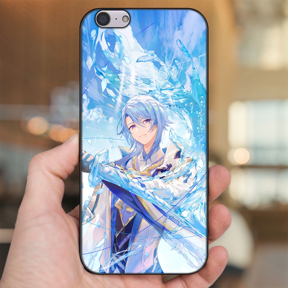 Ốp lưng Oppo A39, F3 Lite viền đen in hình Kamisato Ayato Genshin Impact