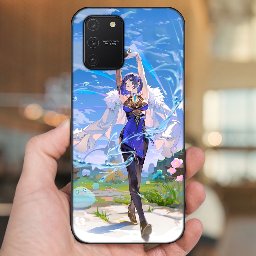 Ốp lưng Samsung S10 Lite viền đen in hình Yelan Genshin Impact