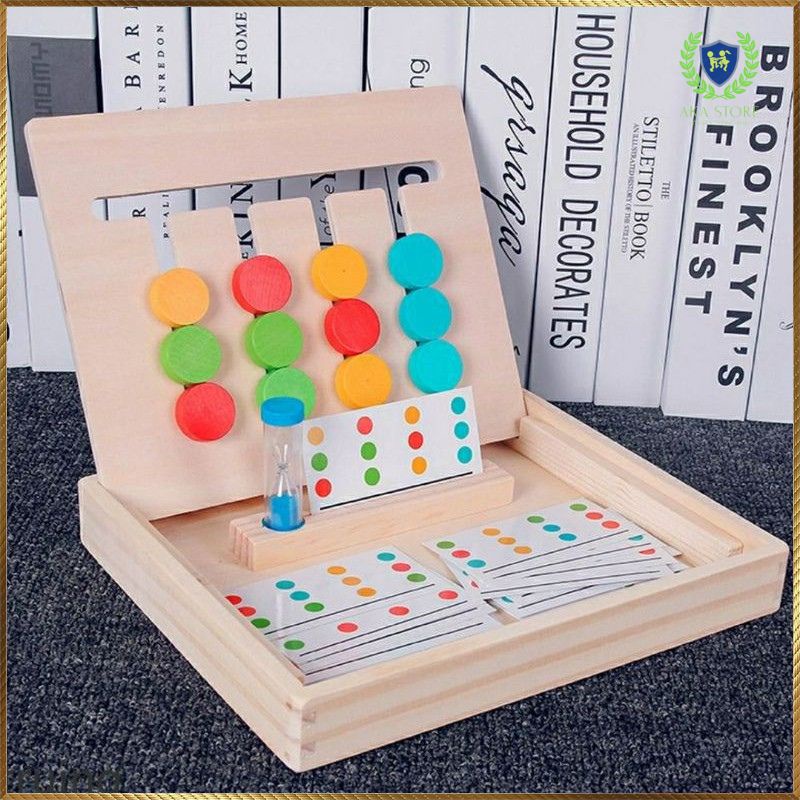 Đồ chơi gỗ thông minh phát triển trí tuệ cho bé  Bộ xếp trật tự Montessori phát triển tư duy