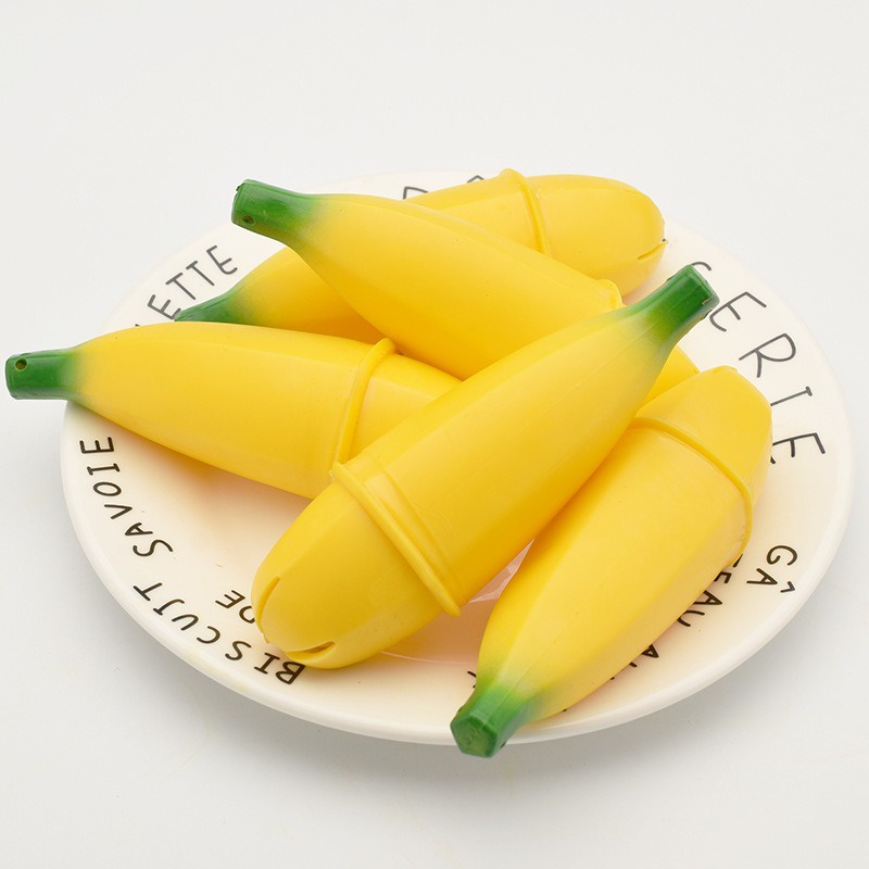 CHUỐI BÓP THÒ MẶT RA squishy quả chúi bóp vui