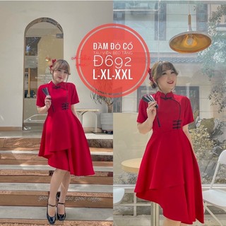 Đầm cổ tàu tết 2023 bigsize_saigon