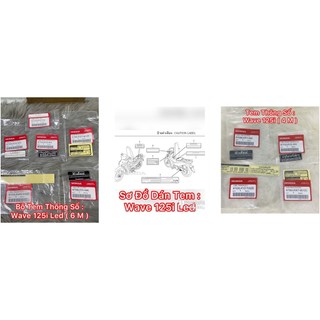 Tem thông số Wave 125i thái