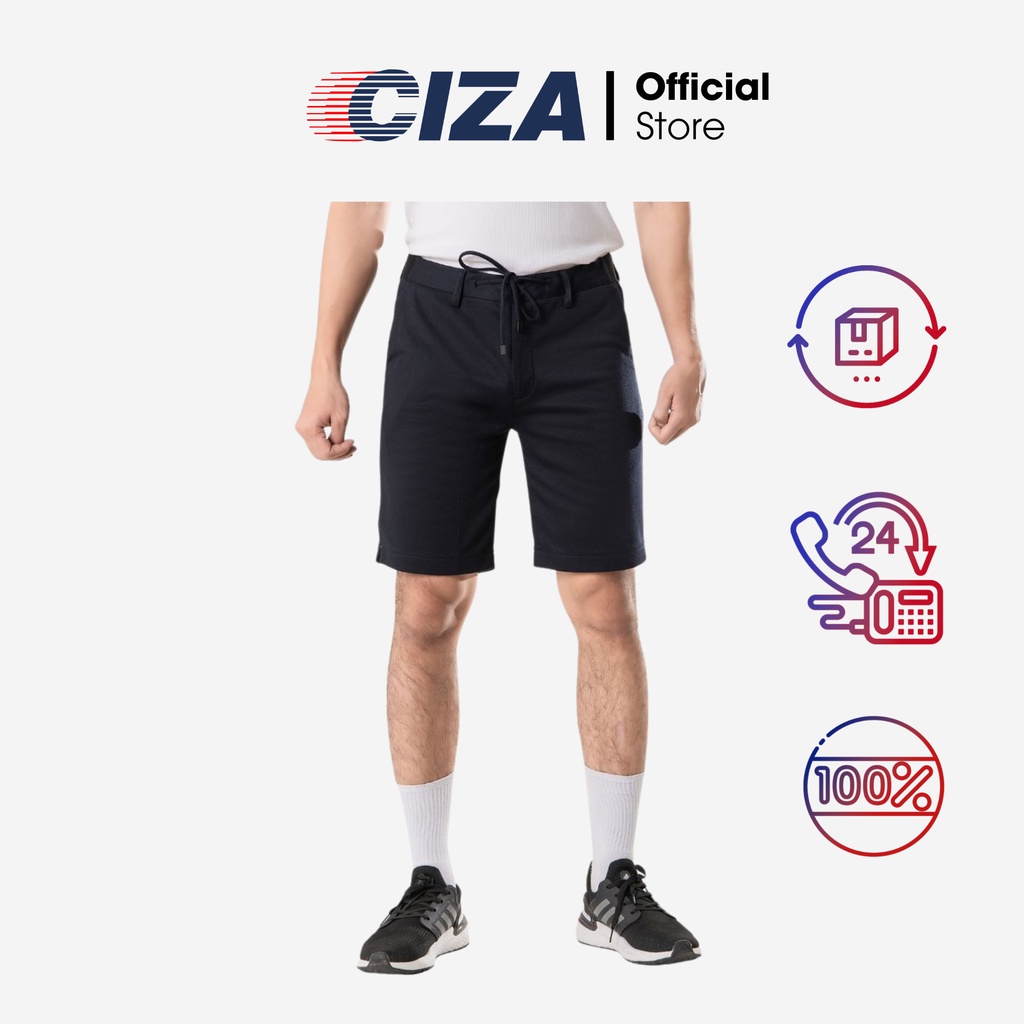 Quần đùi short thun ngắn nam CIZA phong cách thanh lịch cao cấp trẻ trung size S M L XL màu xám, đen, navy QTNR01