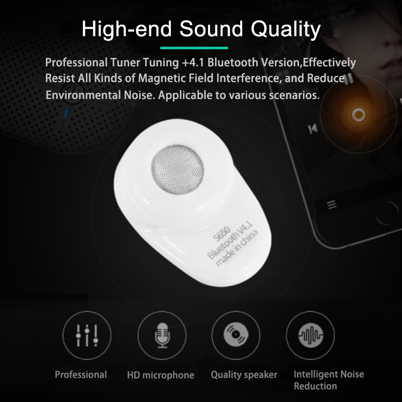 Tai Nghe bluetooth Không Dây mini Tàng Hình Chống Ồn tws a6l e6s