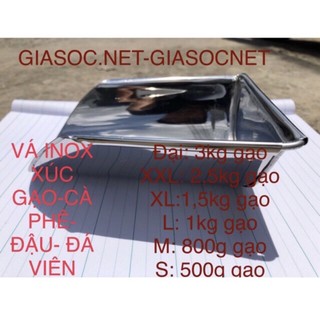 BỘ 3 (XXL+L+S) VÁ MÁNG XÚC GẠO - NHỰA - CÀ PHÊ - HẠT ĐIỀU - ĐẬU - ĐÁ