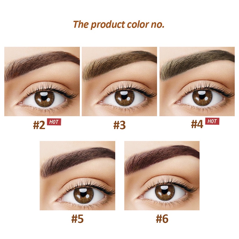 Bột Vẽ Lông Mày Kiêm Kẻ Mắt 2 Trong 1 Chống Thấm Nước Kèm Cọ Trang Điểm Tiện Lợi