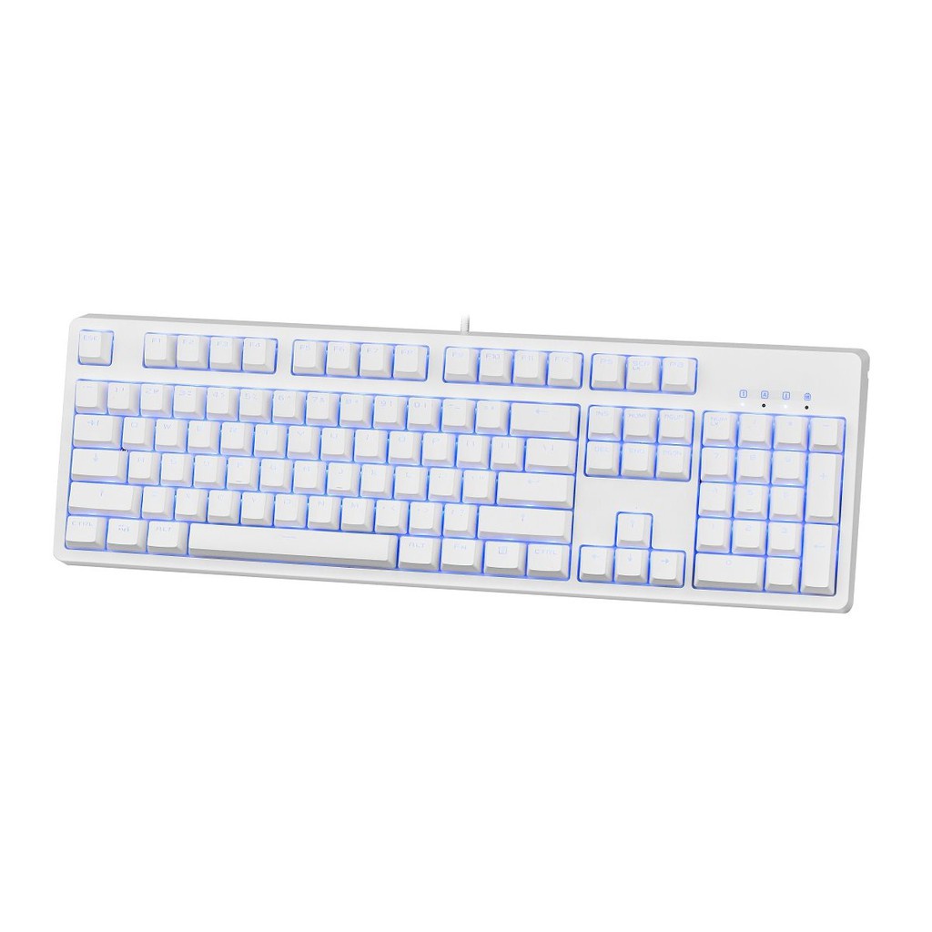 Bàn phím cơ Edra EK3104 White Blue switch (Huano), Chính hãng - Bảo hành 24 tháng, đổi mới 100%