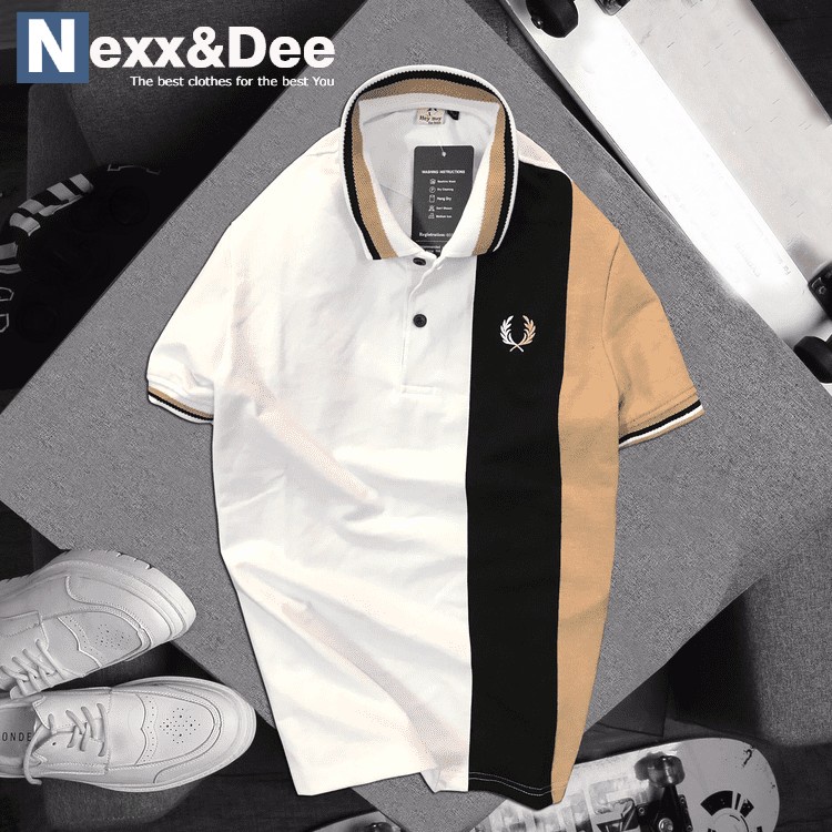 Áo thun polo nam sọc ngang có cổ bẻ trẻ trung niên cá sấu cao cấp Nexx&amp;Dee 03