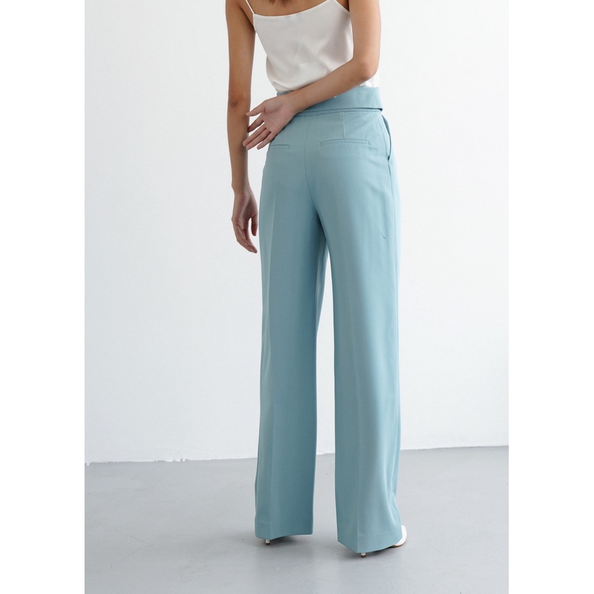 Áo blazer MONOTALK dáng eo giao 2 hàng khuy, đường mí trang trí chạy dọc thân T40035TK