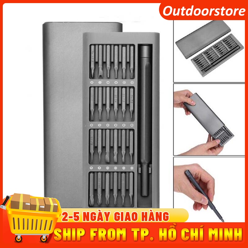 💕Mini Đa Năng Bộ Tua Vít 24 Trong 1 Sửa Chữa Điện Thoại Di Động Từ Tính Tua Vít Mở Notebook Đồng Hồ Kính