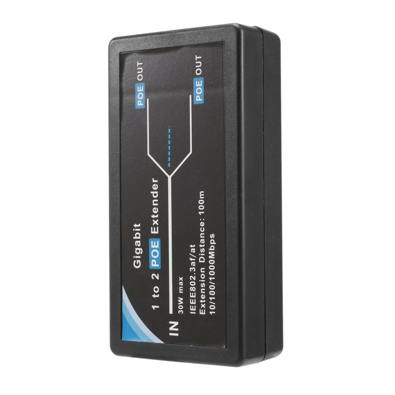 1 Thiết Bị Mở Rộng POE 10 / 100 / 1000Mbps Với Đầu Ra Chuẩn Iee 802.3Af