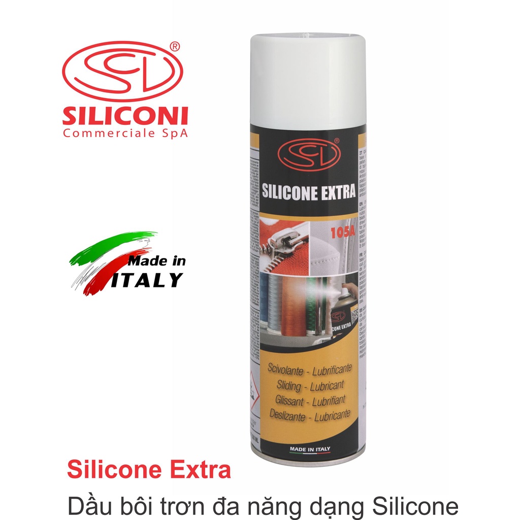 Chai Xịt Silicone Extra bôi trơn, dầu chỉ