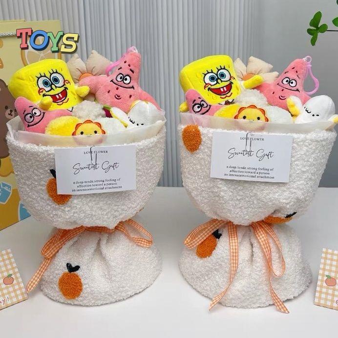 Bó Hoa Kirby Nhồi Bông Dễ Thương Dùng Làm Quà Tặng Cho Bạn Gái