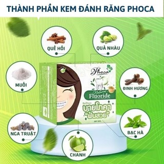 Kem trắng răng, thơm miệng Phoca by ThaiLan 25g
