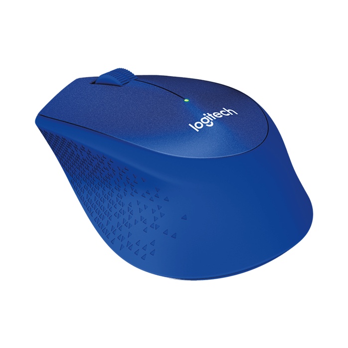 Chuột Logitech M331 Silent Plus Wireless Mouse (Blue) (910-004915) Chính Hãng