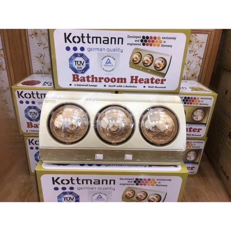 Bóng đèn sưởi, Đèn sưởi nhà tắm 2 bóng , 3 bóng cao cấp chống cháy nổ đui sứ