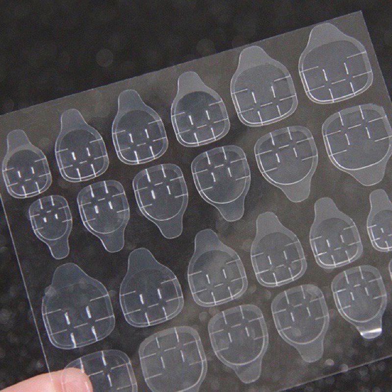 Miếng dán móng nail box,keo silicone dán móng 24 miếng tiện dụng