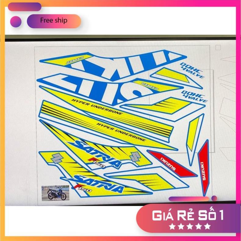 FREE SHIP + QUÀ TẶNG Tem rời xe Raider 2017 dán xe xanh