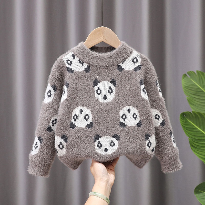 Áo Sweater Lông Chồn Phong Cách Thời Trang Thu Đông 2021 Cho Bé Trai