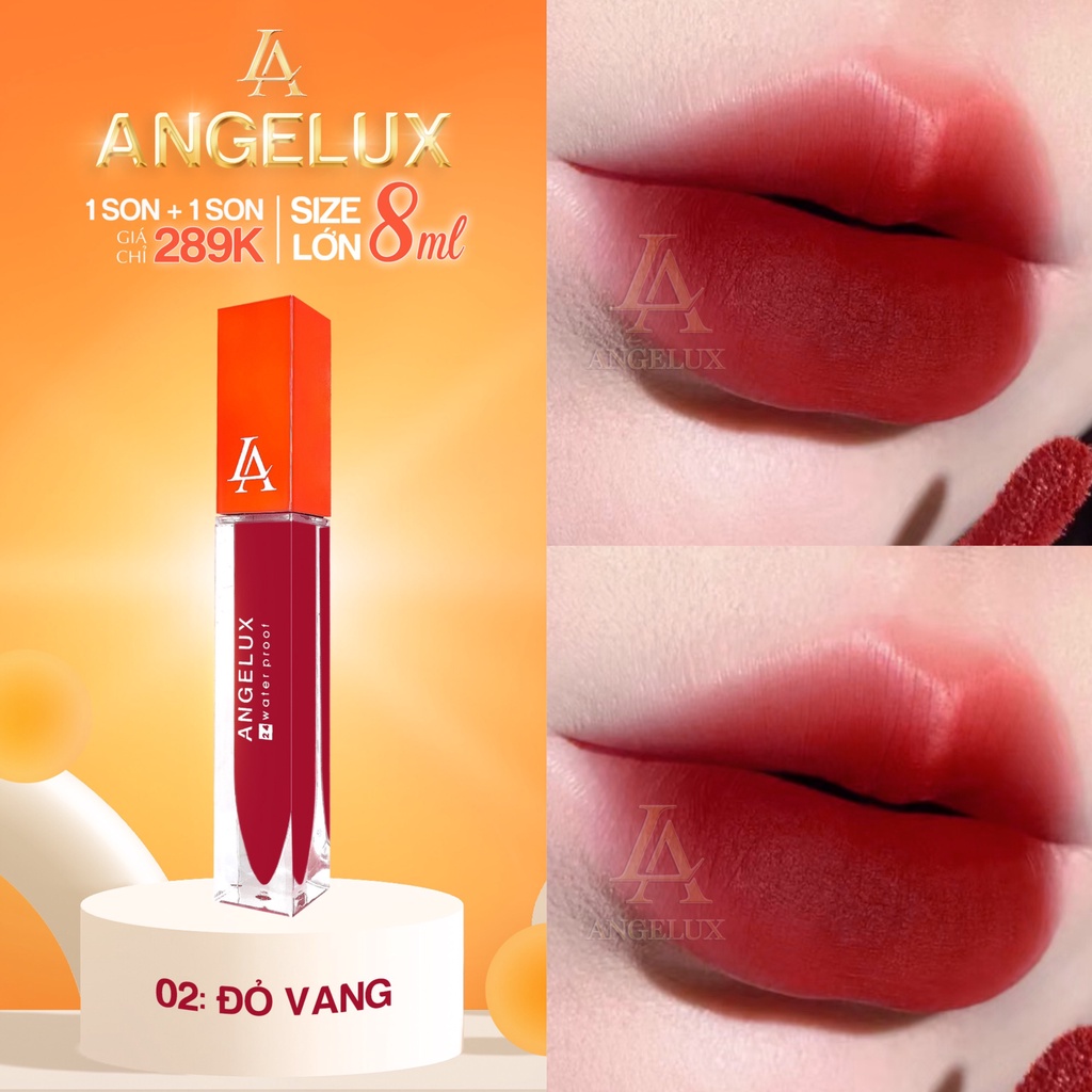 Son Kem Angelux Siêu Lì Màu Đỏ Vang