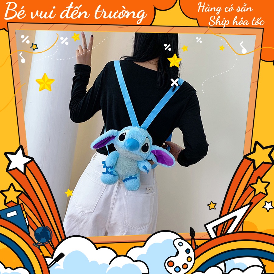 Balo cho bé đi mẫu giáo hoạt hình Gấu bông Stitch