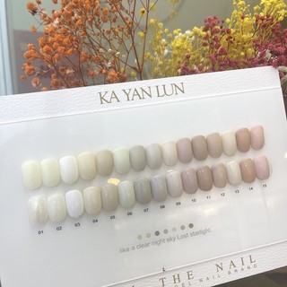Set sơn gel tone trắng kayanlun 15 màu