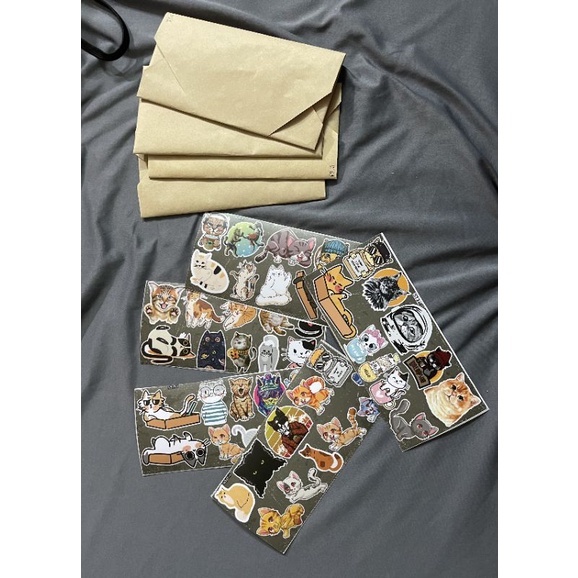 COMBO STICKER CHỐNG NƯớC SIÊU ĐÁNG YÊU CHO LAPTOP, MŨ BẢO HIỂM