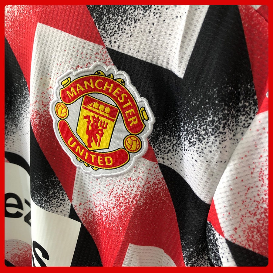 Set bộ thể thao quần áo bóng đá Manchester United 2022 training đỏ loang/ Bộ quần áo MU vải Thái xịn