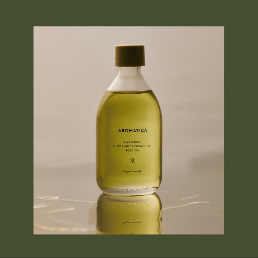 Tinh dầu dưỡng da toàn thân bạc hà và khuynh diệp Aromatica Awakening Body Oil Peppermint & Eucalyptus 100ml