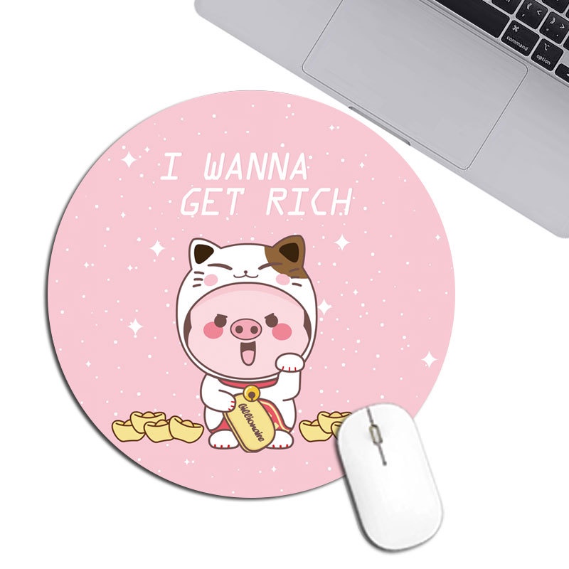 Lót chuột hình tròn siêu cute
