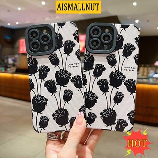 Ốp Điện Thoại Họa Tiết Hoa Hồng Hoạt Hình Chống Bụi Bẩn / Sốc Cho IPhone 14 13 11 12 Pro Max 7 8 Plus X XR XSMAX