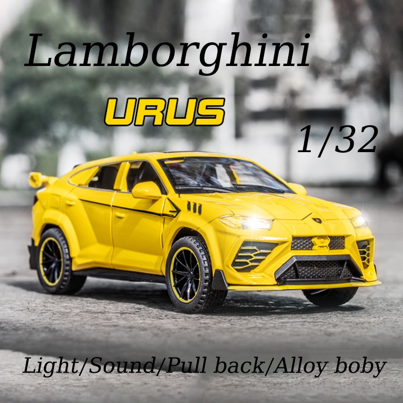 Mô Hình Xe Hơi Lamborghini Urus Đồ Chơi Bằng Hợp Kim Kẽm Có Đèn Và Âm Thanh Tỉ Lệ 1 / 32