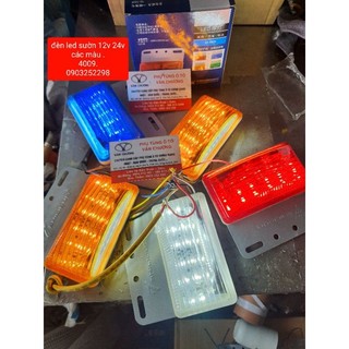 đèn led sườn , đèn hông xe tải chống nước xịn SD loại lớn 12v 24v 4009 hàng chuẩn Silidu